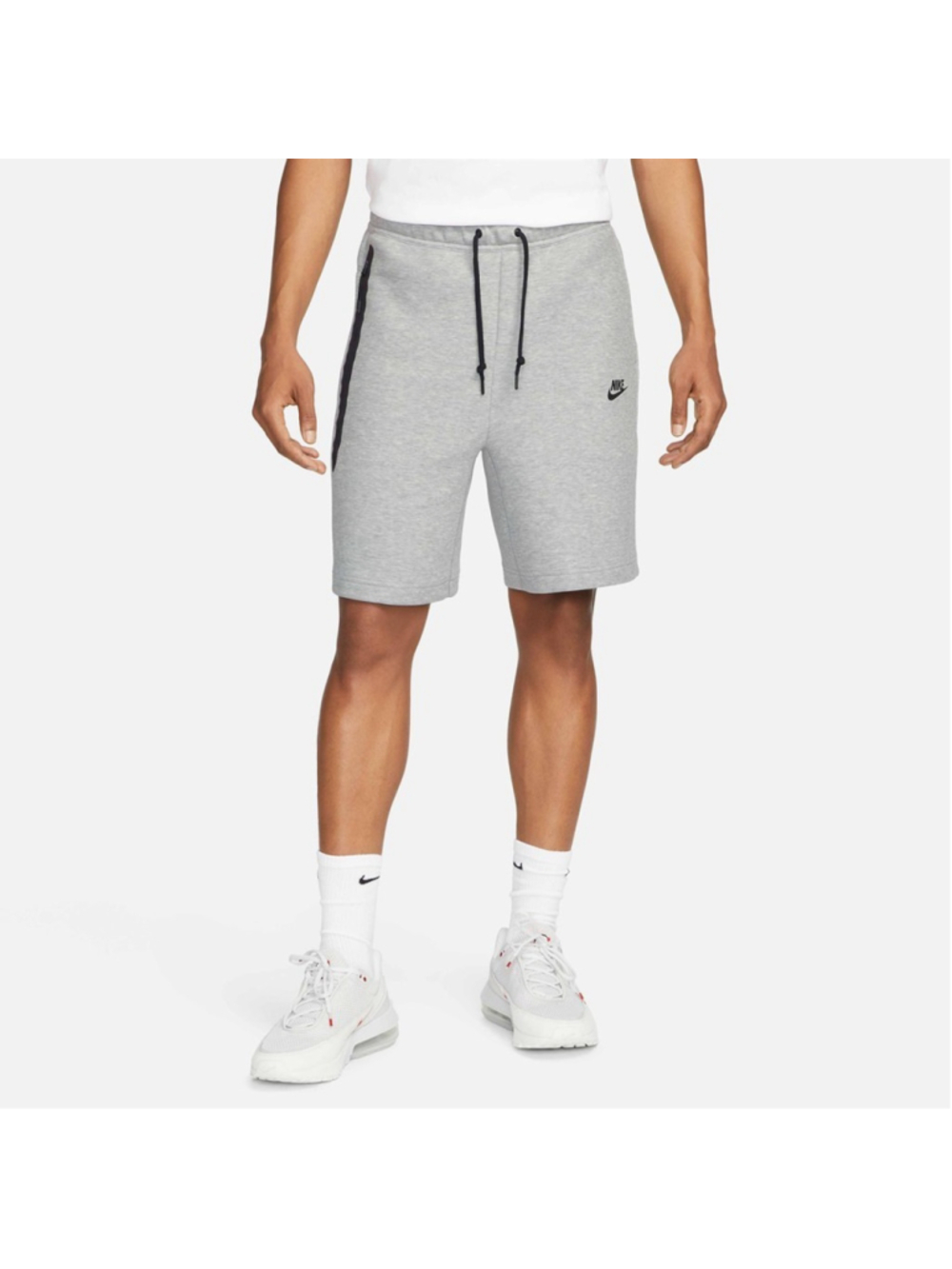 Nike Sportswear Heather Gray/Black Tech Fleece Shorts Size Men's 2XL FB8171-063